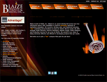 Tablet Screenshot of blaizeeventsandmedia.com